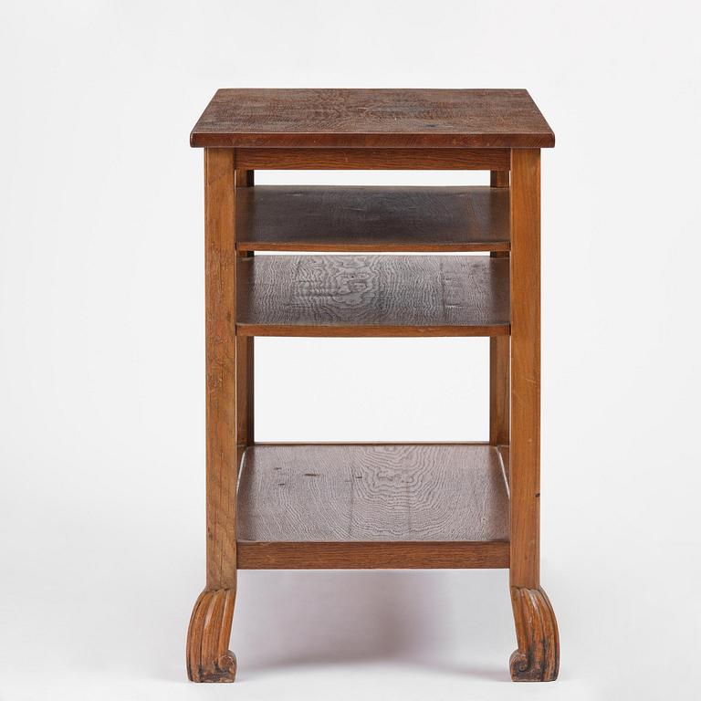 Carl Malmsten, an oak side table, for Stockholm City Hall, ca 1920-22.