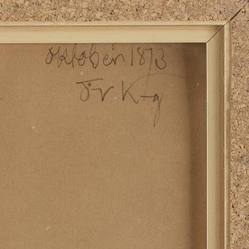 Ernst Josephson, pencil, signed Ernst Josephson and dated oktober 1873.