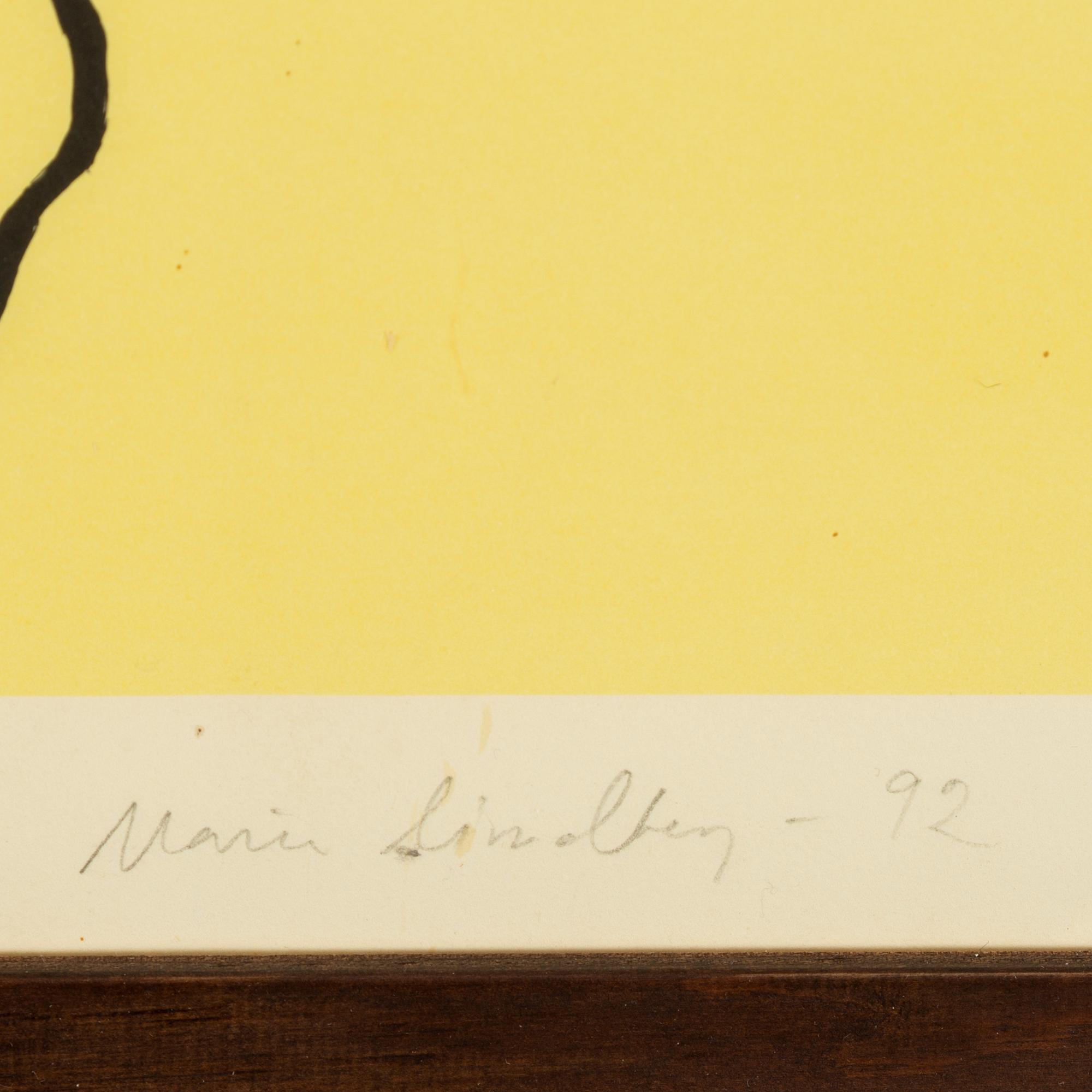 Maria Lindberg, litografi signerad och numrerad AP.