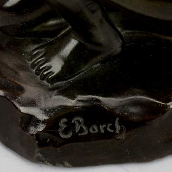 ELNA BORCH, brons, sign.