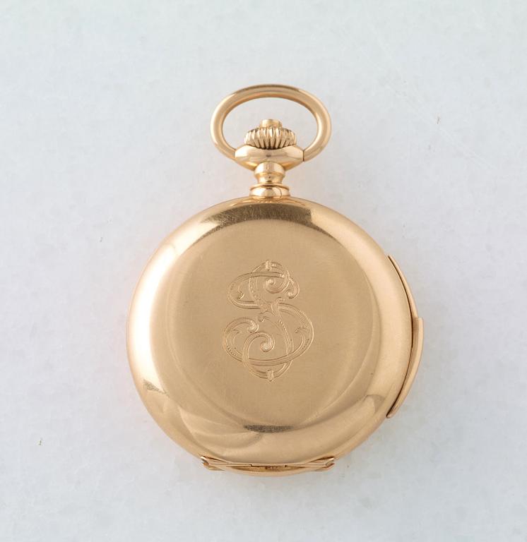 HAAS NEVEUX & Co, Genève, pocket watch, 51,5 mm, hunting case, calendar,