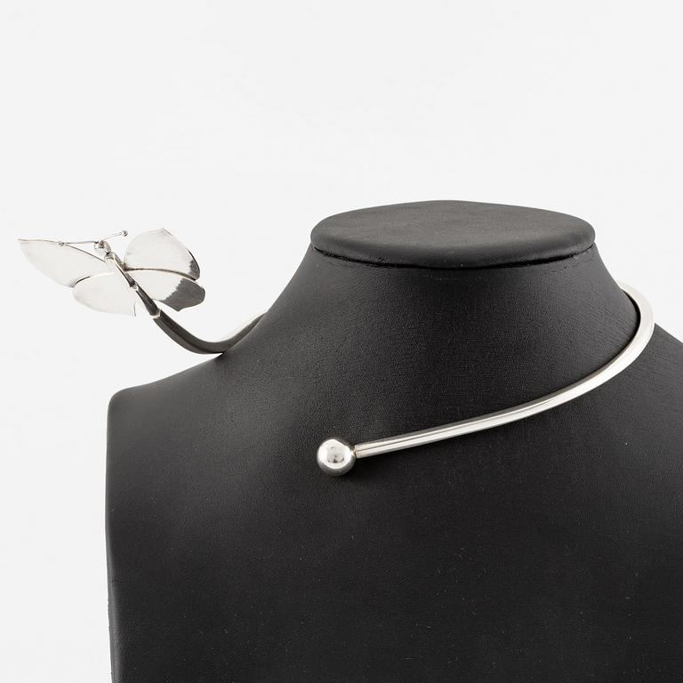 Sigurd Persson, a necklace, sterling silver with gilding, Stockholm 1995.