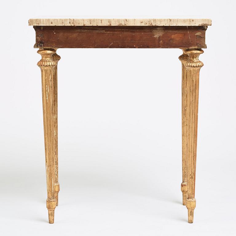 A late Gustavian 18th century console table.