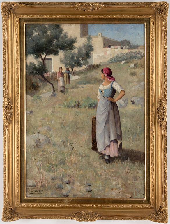 EMILE FRANCOIS MICHEL, olja på duk, signerad Em. Michel.