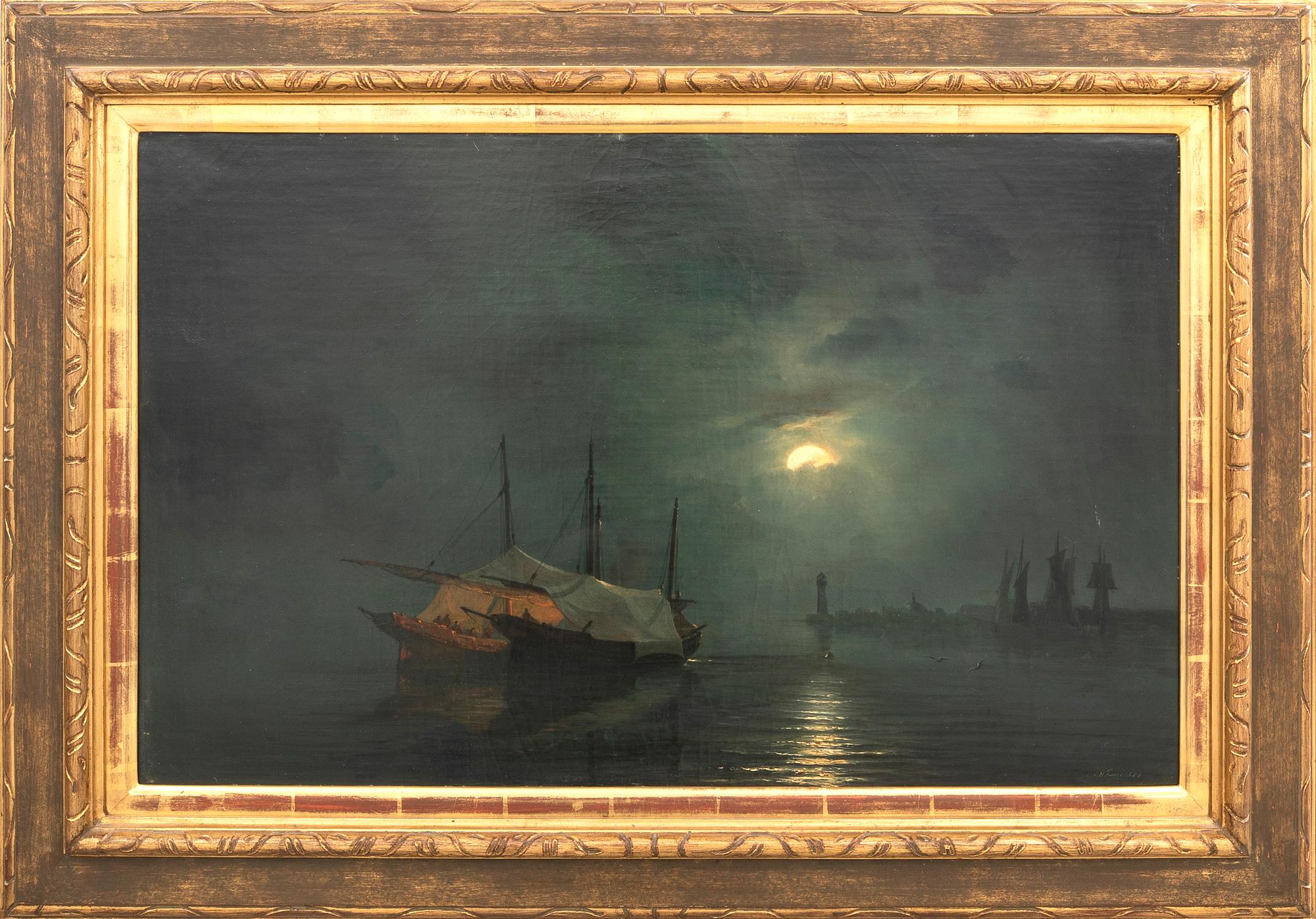 Henriette Fauchier Gudin, olja på duk signerad.