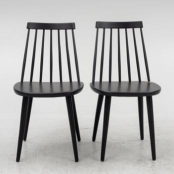 Yngve Ekström, stick chairs, 6 pcs, "Pinnochio", designed in 1956.