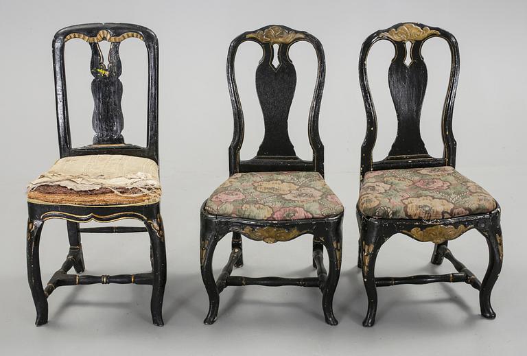 STOLAR, 2+1 st , senbarock, 1700-tal.