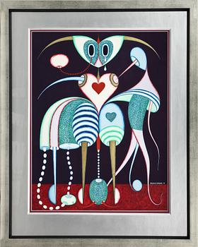 Rosemary Svanberg · ROSEMARY SVANBERG, blandteknik, sign.