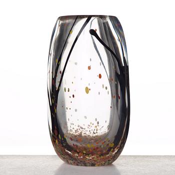 Vicke Lindstrand, an "Autumn" glass vase, Kosta, Sweden 1950-60's.