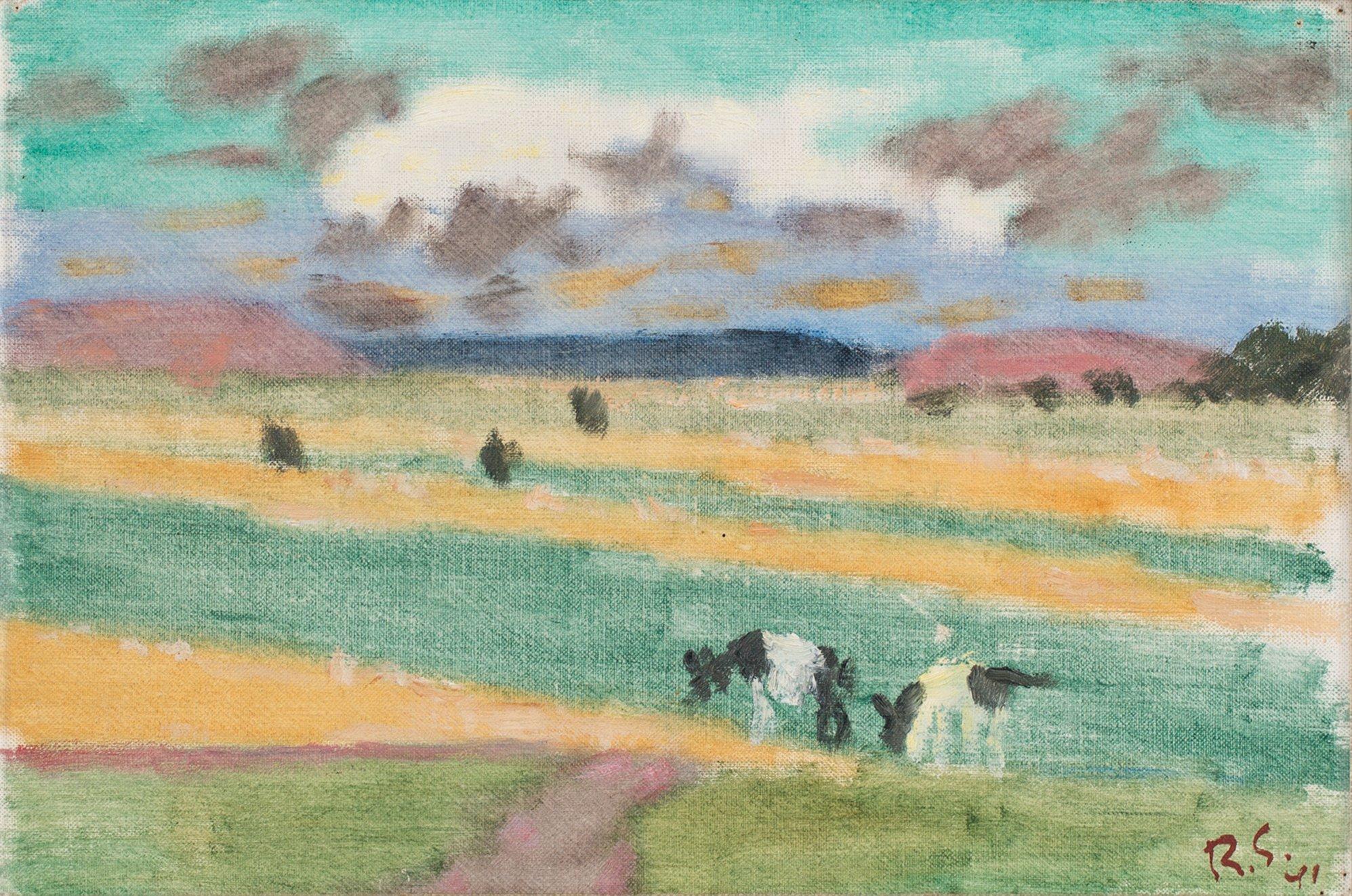 Ragnar Sandberg, "Moln och kor, Hanhals".