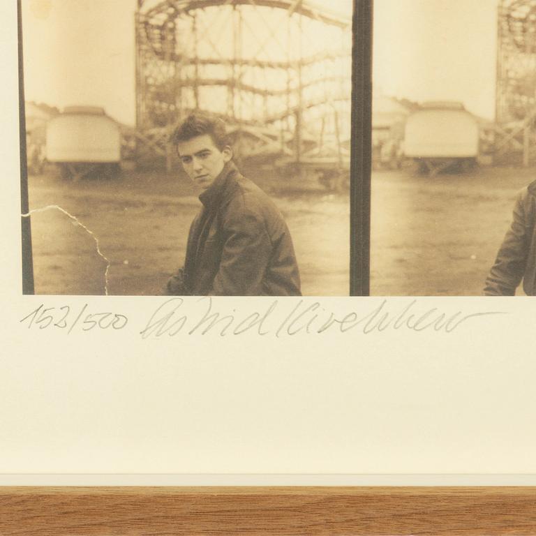 Astrid Kirchherr, George Harrison at the Heiligengeistfeld fairground, Hamburg, 1960.
