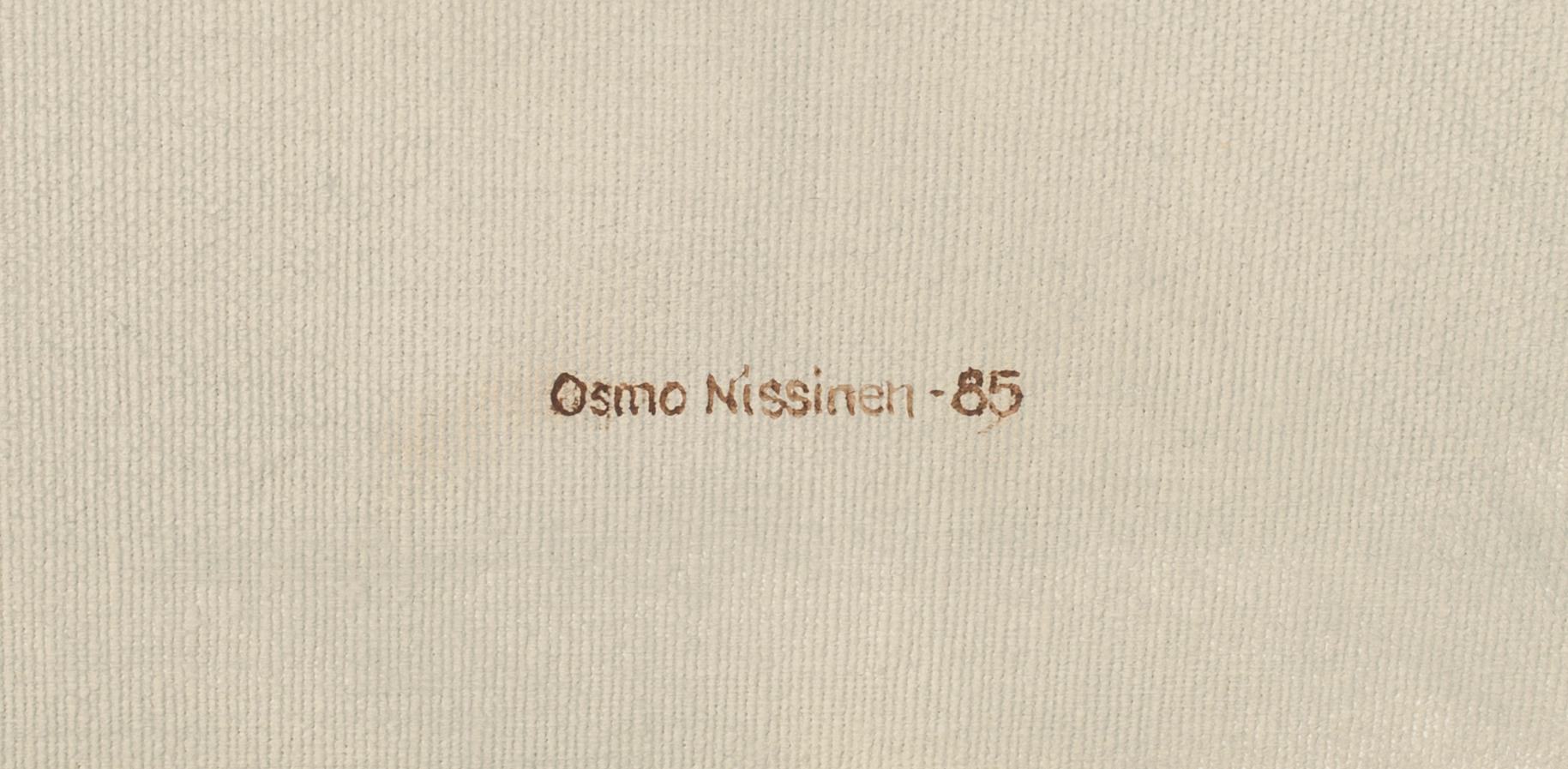 OSMO NISSINEN, olja på duk, signerad och daterad -85.