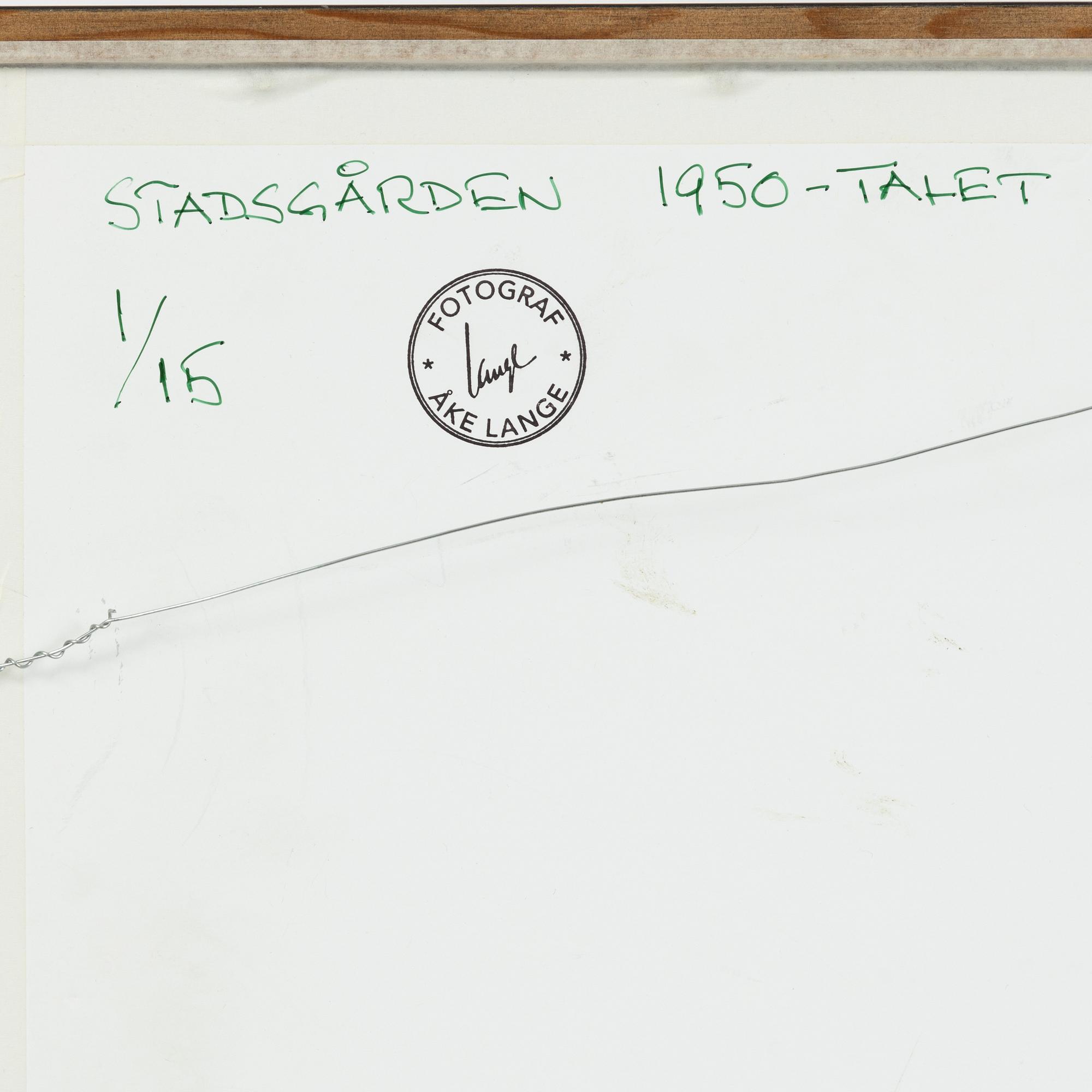Åke Lange, "Stadsgården" (1950's).