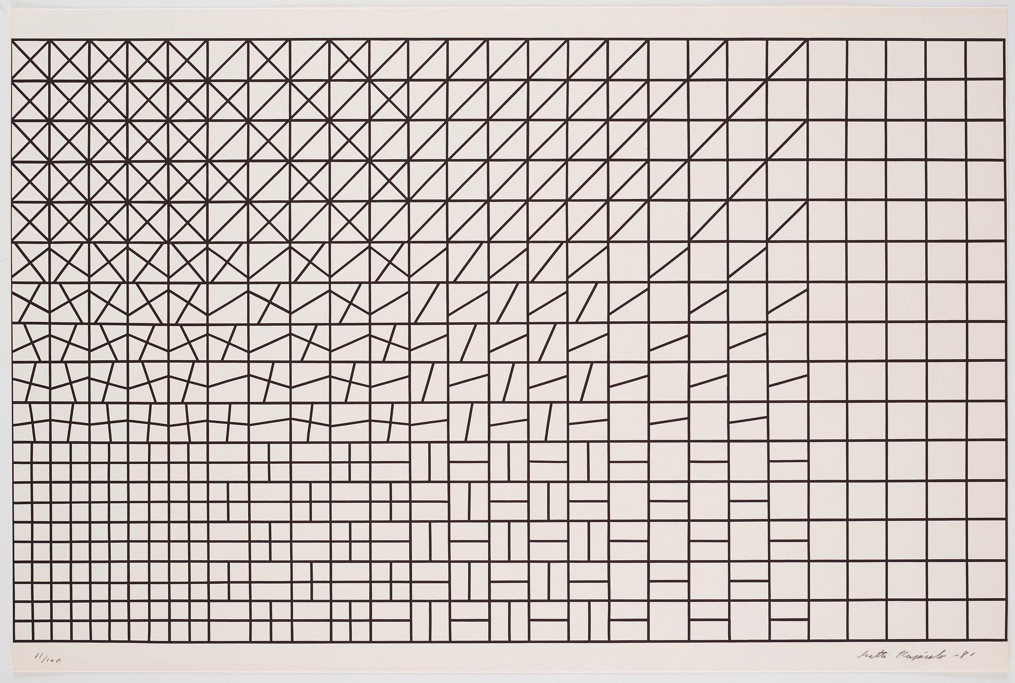 ”6 konkreta” the complete portfolio of 6 lithographs.