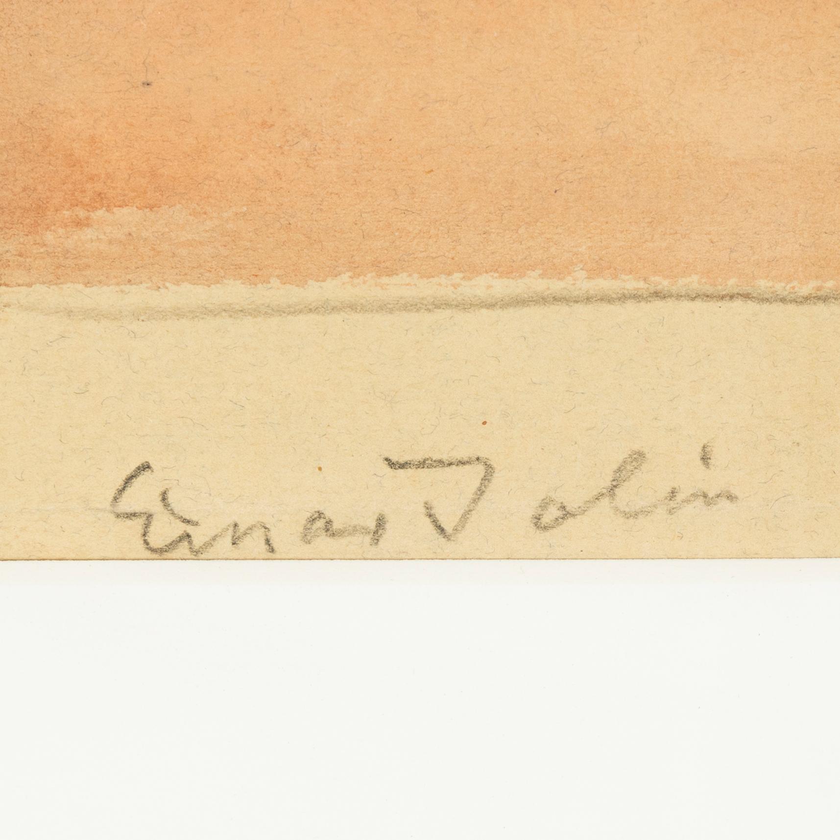 Einar Jolin, watercolour, signed.