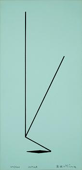 OLLE BAERTLING, färgserigrafi, sign, 1957-68. Numr 159/300.