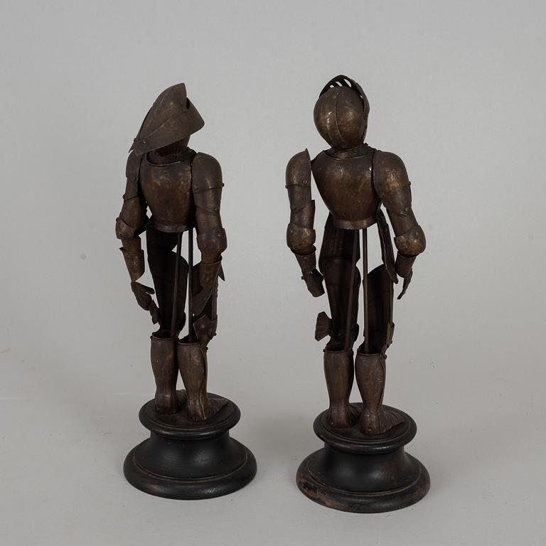 A pair of Austrian steel miniature armours. 19th/20th century.