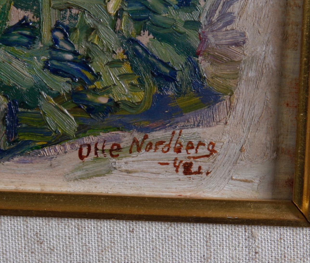 NORDBERG, OLLE, olja på pannå, sign o dat 1948.
