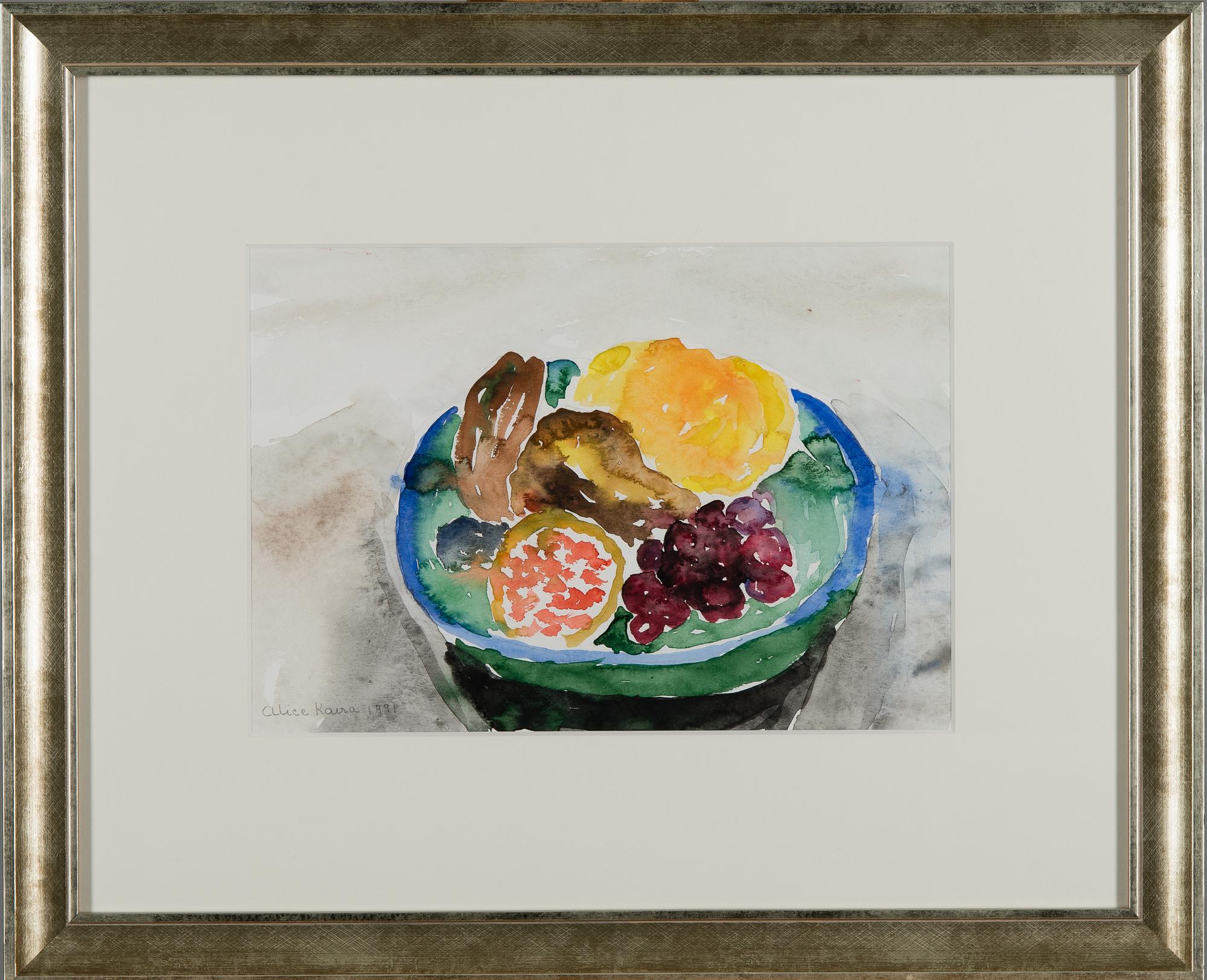 ALICE KAIRA, akvarell, signerad och daterad 1991.