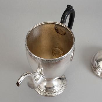 KAFFEKANNA, pläter, troligen sydeuropa 1800-tal.