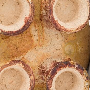 Teemu Luoto, skulptur, Flodhäst, keramik, signerad.