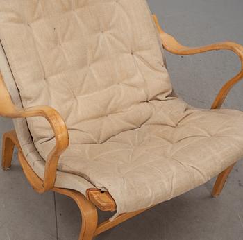 FÅTÖLJ, "Pernilla", Bruno Mathsson by Dux. Brännmärkt.