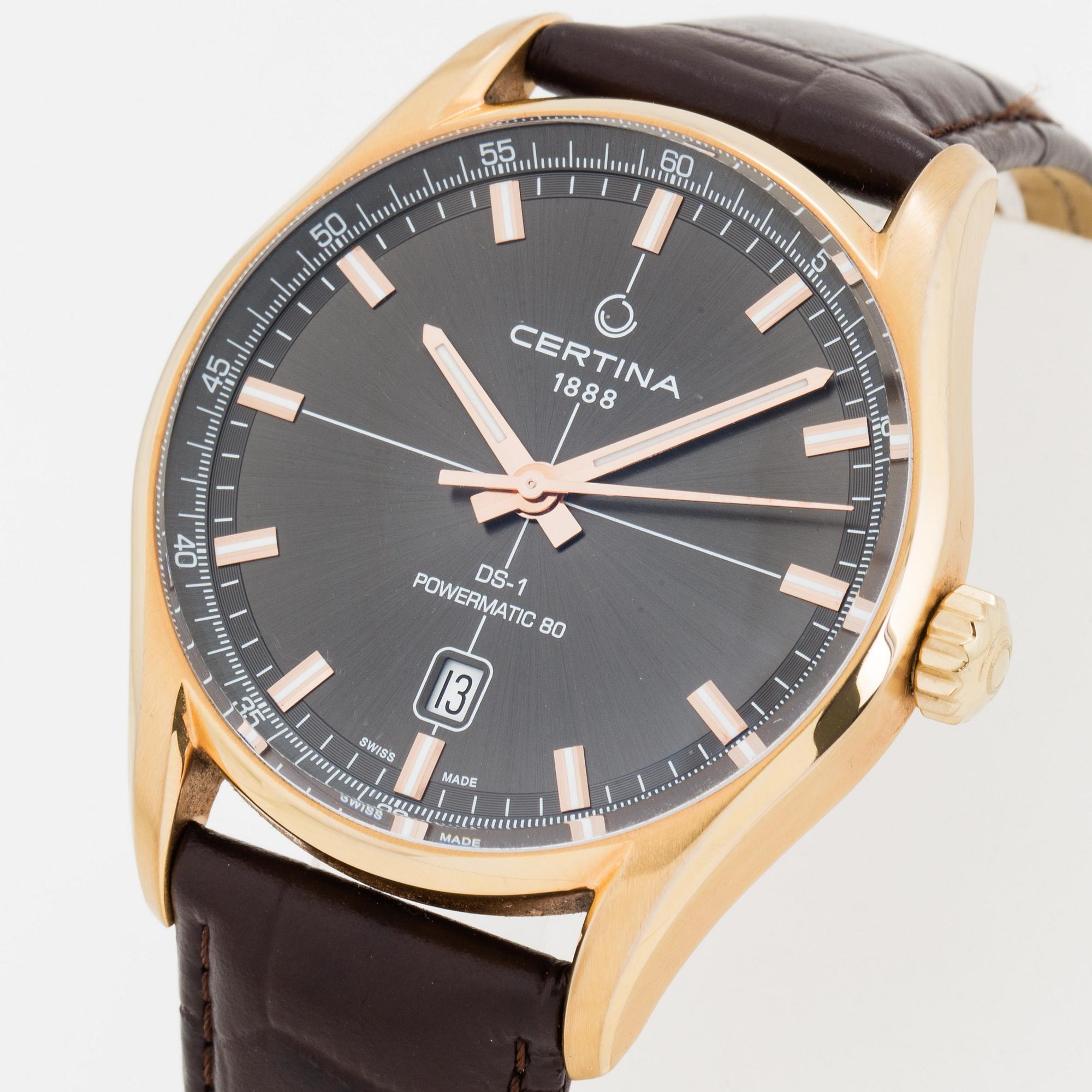 CERTINA, DS-1, Powermatic 80, wristwatch, 40 mm.