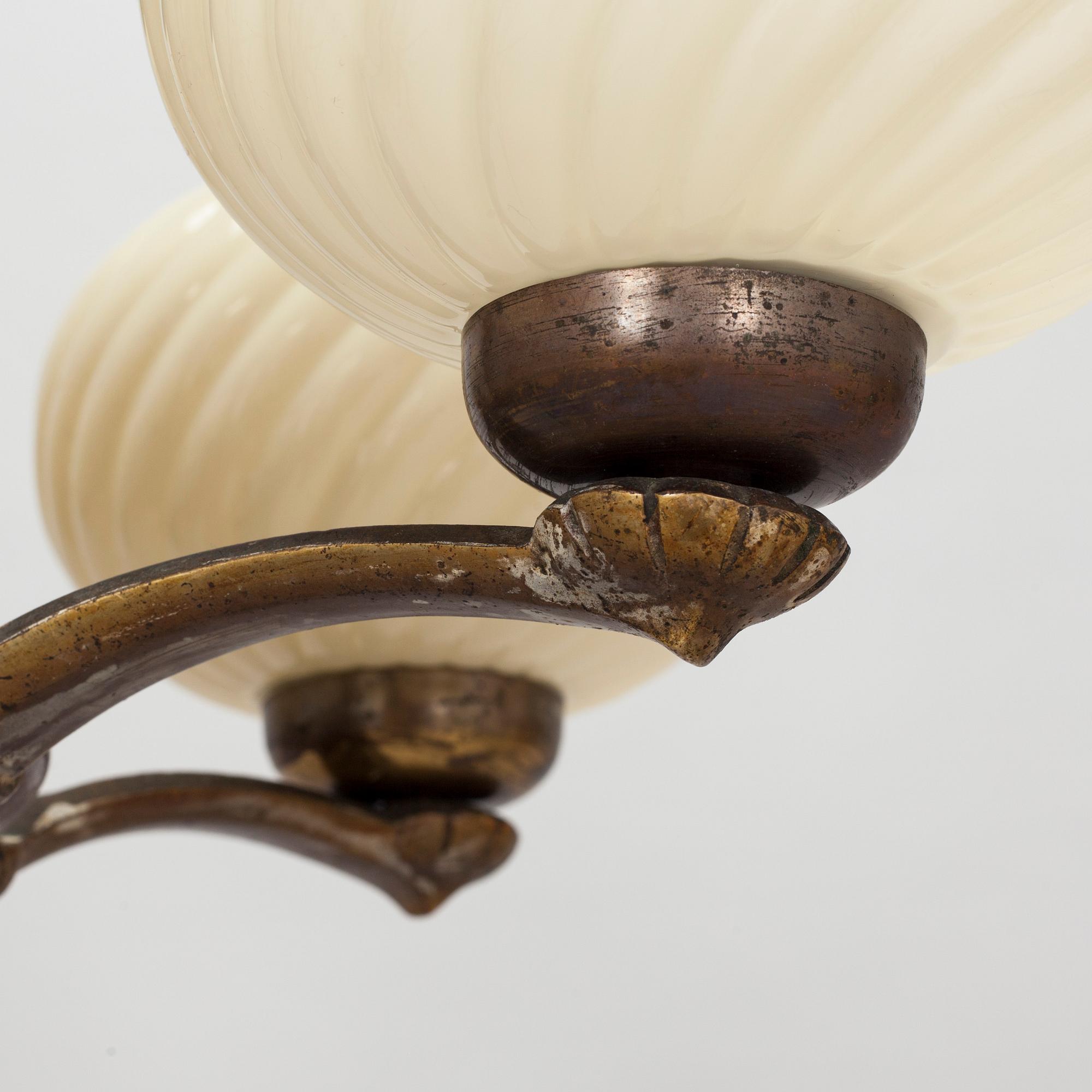 Paavo Tynell, taklampa, modell 1210, Taito 1930-tal.