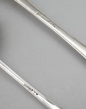 SOPPSLEV samt STRÖSKED, silver, bla Diedrich Schvart, Karlskrona 1812. Tot ca 260 gram.