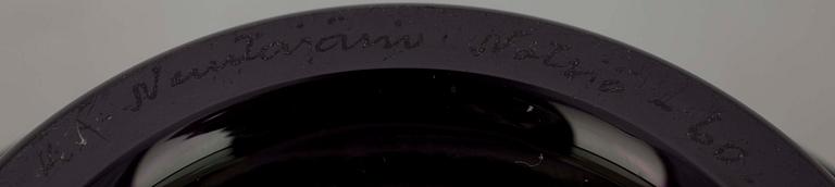 VAS, glas, Kaj Franck, sign. KF Nuutajärvi Notsjö -60, samt ÄGG, 3 st, glas, Notsjö, 1900-talets senare hälft.