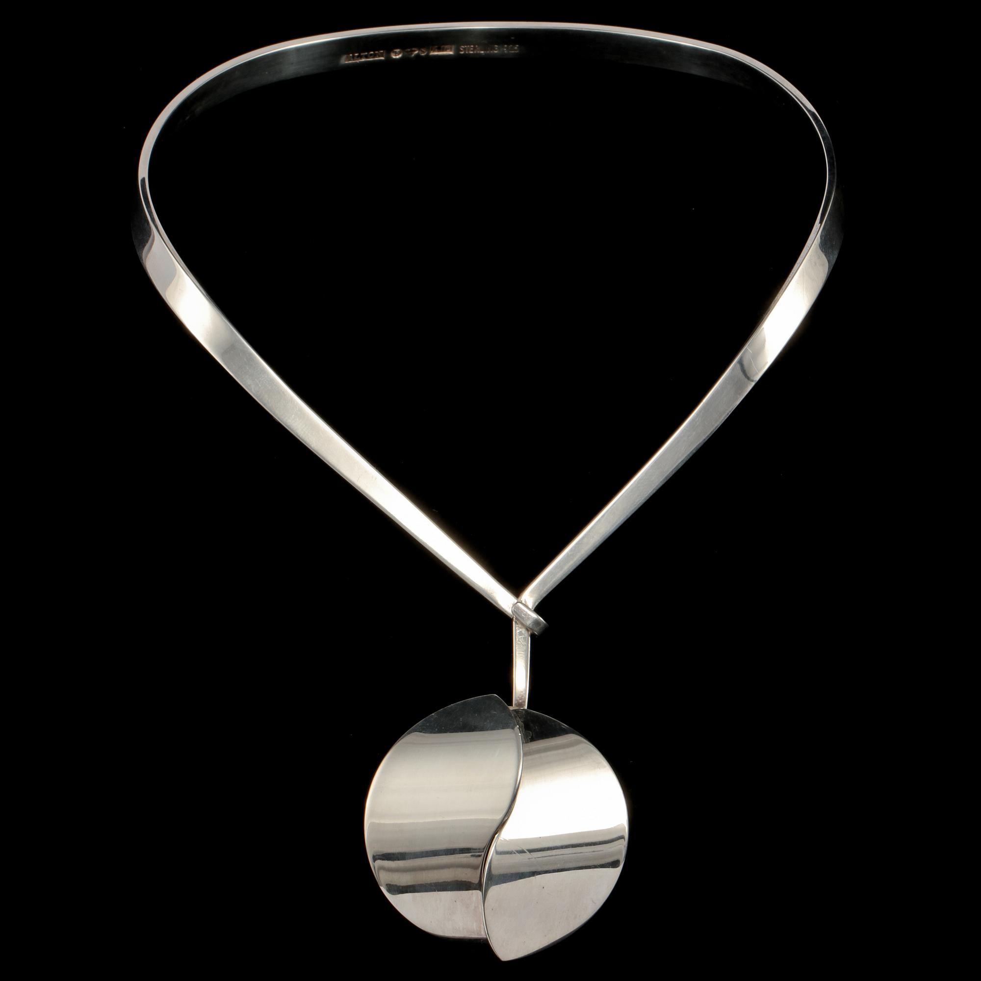 COLLIER, sterlingsilver, Alton, Falköping, 1975. Vikt 63 g.