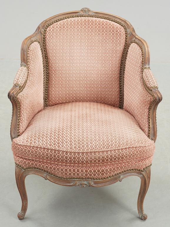 FÅTÖLJ, Louis XV-stil, 1900-talets början.