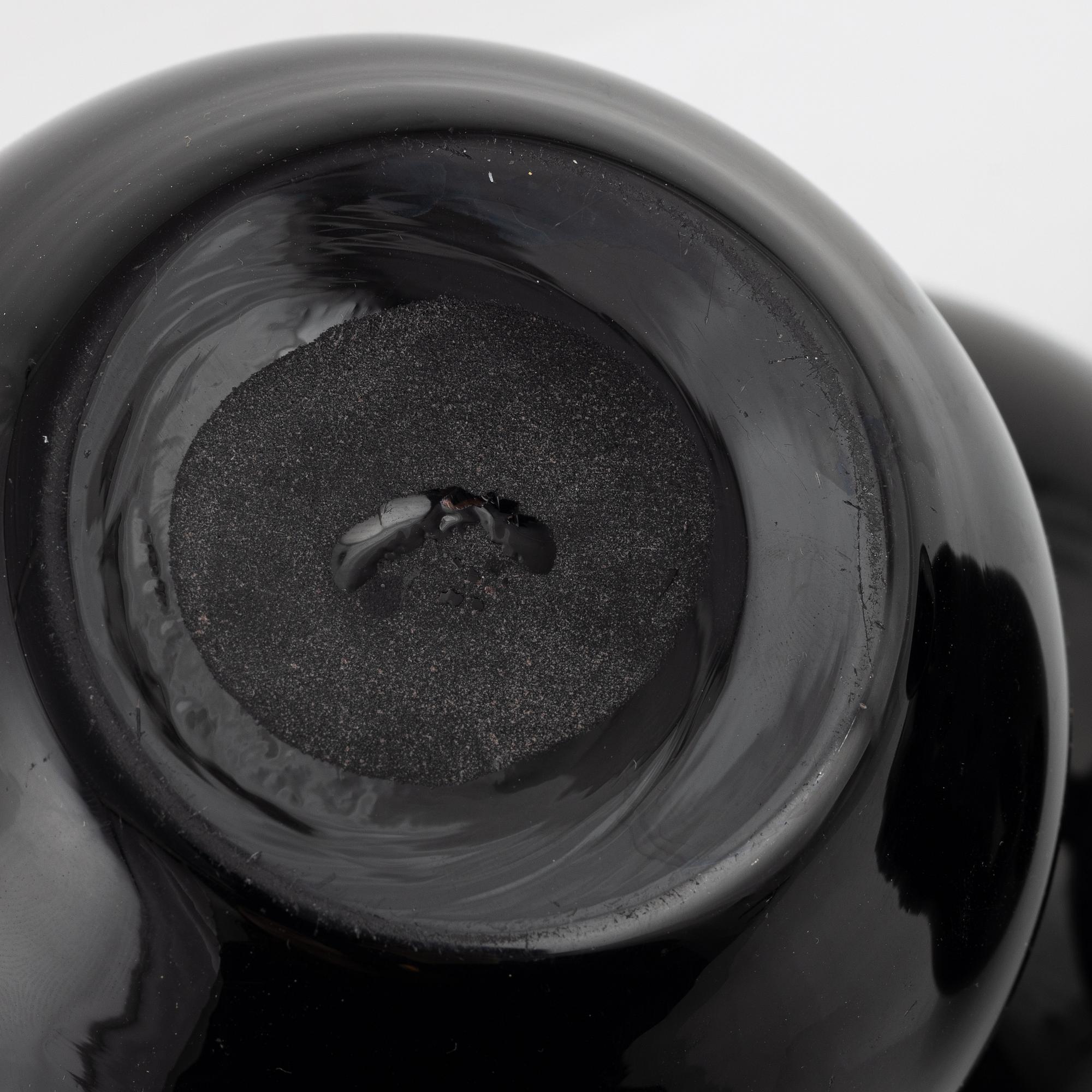 Harald Notini, a set of three 'Flower Ball' vases from Böhlmarks/Pukeberg, 1930's.