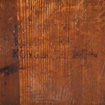 An alder veneered table by J. Sjölin (master 1767-1785).