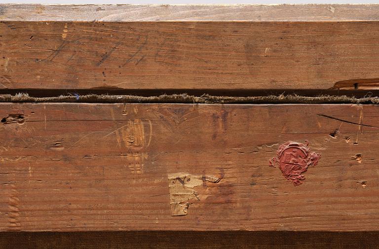 Flemish school, 16th/17th century in the manner of Anton Mirou, Landscape with figure staffage by a village.