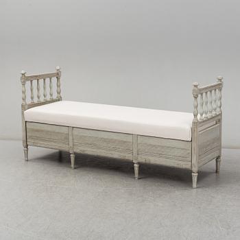 a late gustavian bench from around 1800.