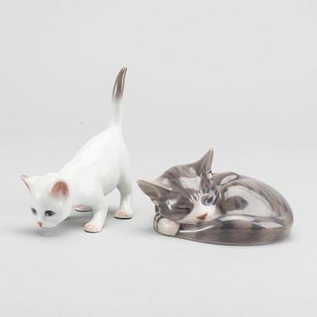 Two porcelain Royal Copenhagen figurines.