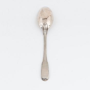 A Silver Serving Spoon, mark of CG Kunzel, Dresden circa 1800.