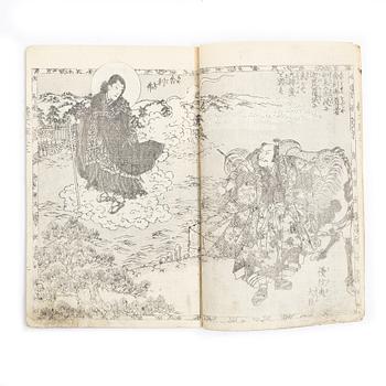Utagawa Kunisada (Toyokuni III), Album with woodblock prints, 19th century.