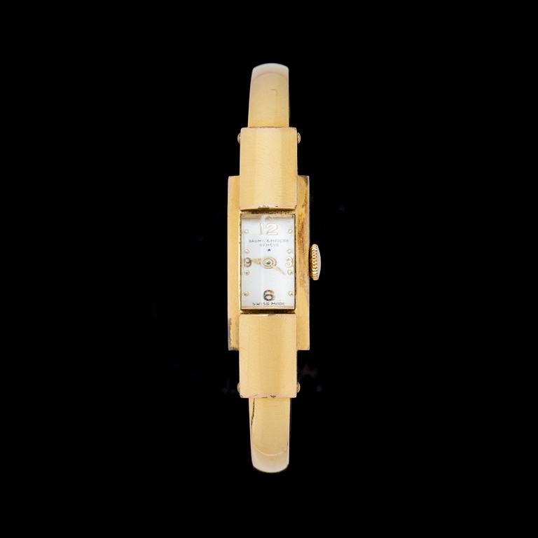 DAMARMBANDSUR, gulddoublé, Baume & Mercier, Geneve, 1900-talets mitt.