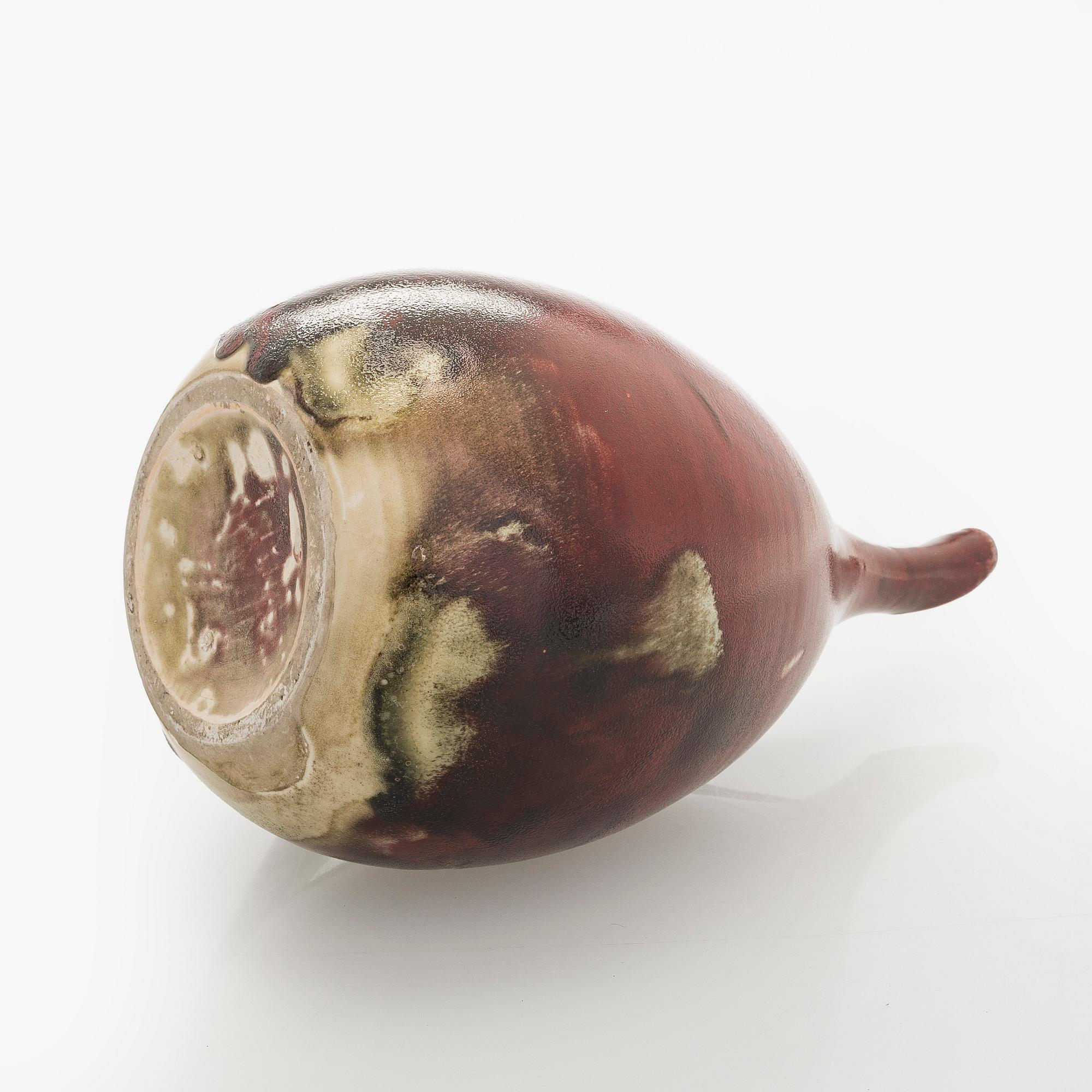 Toini Muona, A ceramic vase, signed TM.