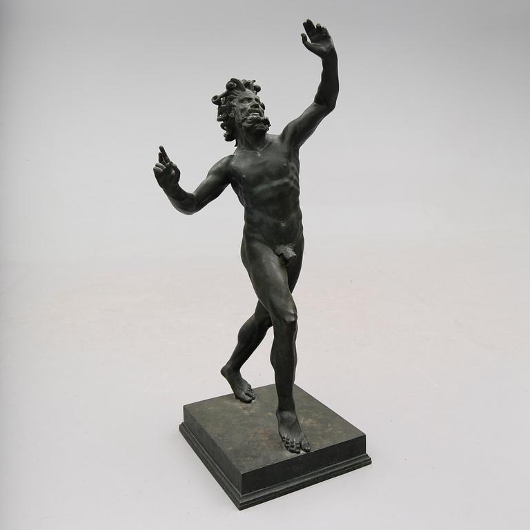 SKULPTUR, brons, kopia från Pompeji, 1900-tal.