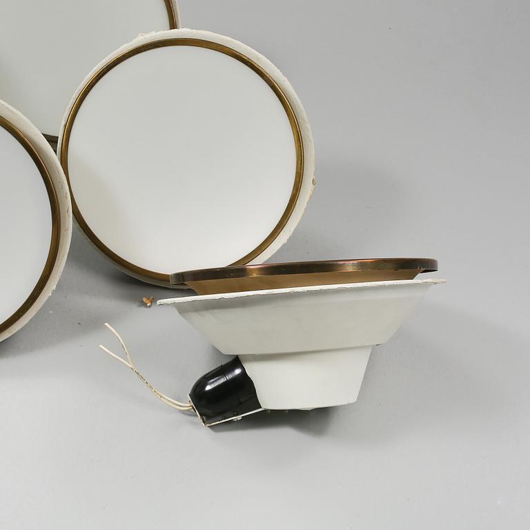 TAKLAMPOR, 8 st, sk. Munkegaardslampa / Munkegårdslampa, Arne Jacobsen, Louis Poulsen, 1900-talets andra hälft.