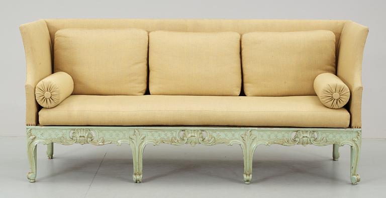 TRÅGSOFFA, rokokostil, 1900-tal.
