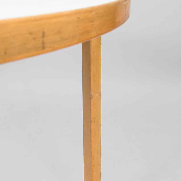 Alvar Aalto, two early 1970s '95' tables for Artek.