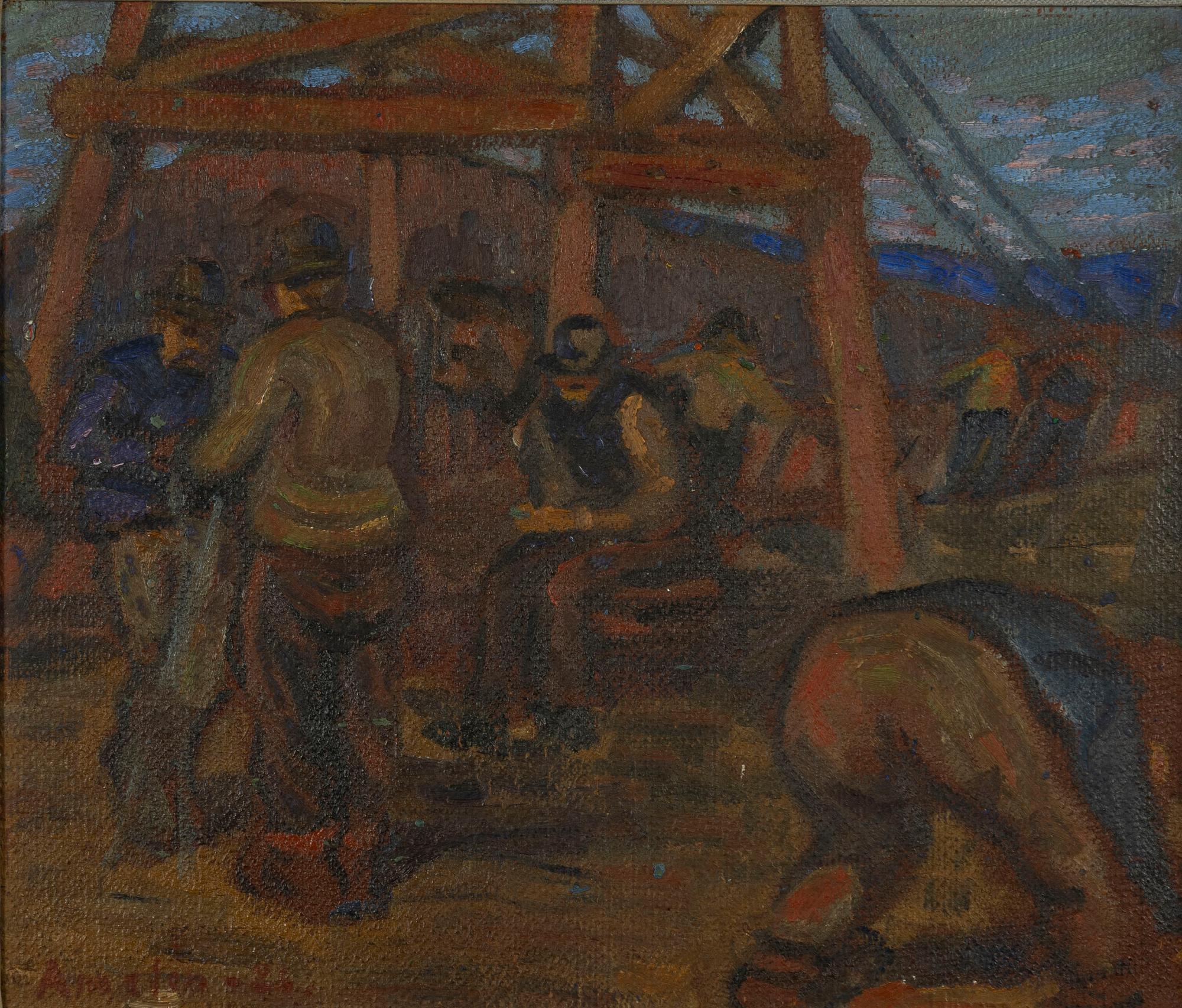 Albin Amelin, Shipyard worker.