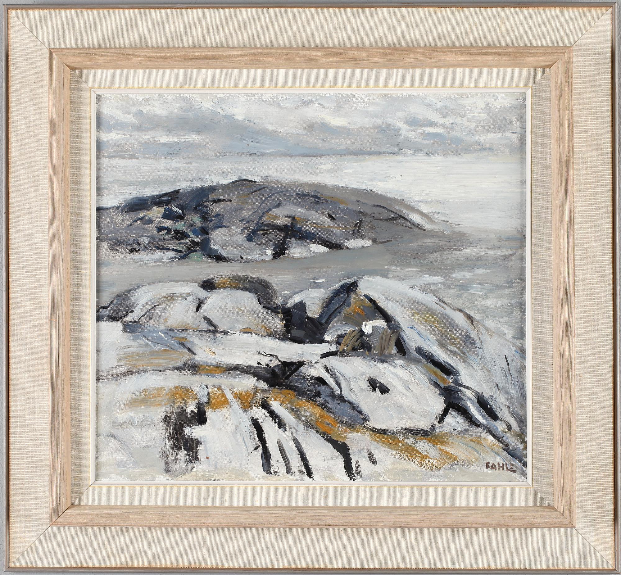GUSTAF ADOLF FAHLE, olja på duk, signerad.