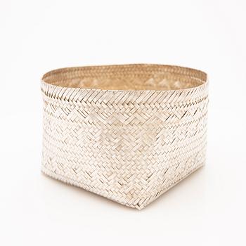 Basket, sterling silver, Mexico.