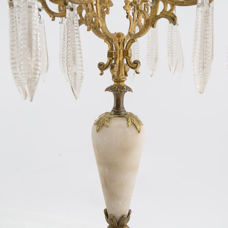 Kandelabrar ett par Louis XV-stil 1900-talets första hälft.