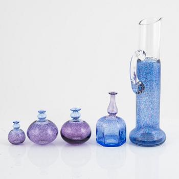 Bertil Vallien, 13 pieces, glass, Kosta Boda.